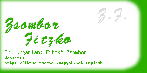zsombor fitzko business card